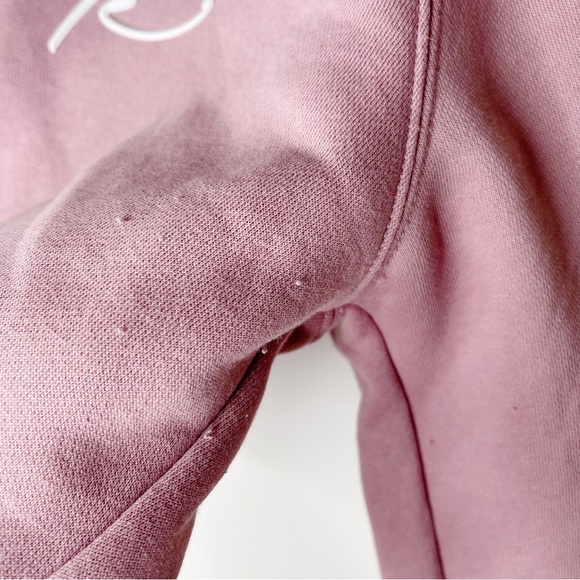 Alphalete Pink Script Logo Cropped Hoodie Women's Size Small - Picture 8 of 13